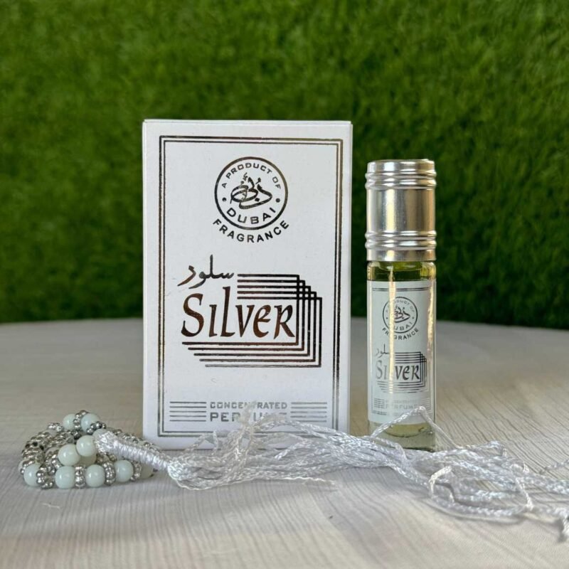 Salood Silver Attar 6ml  With Free Tasbeeh
